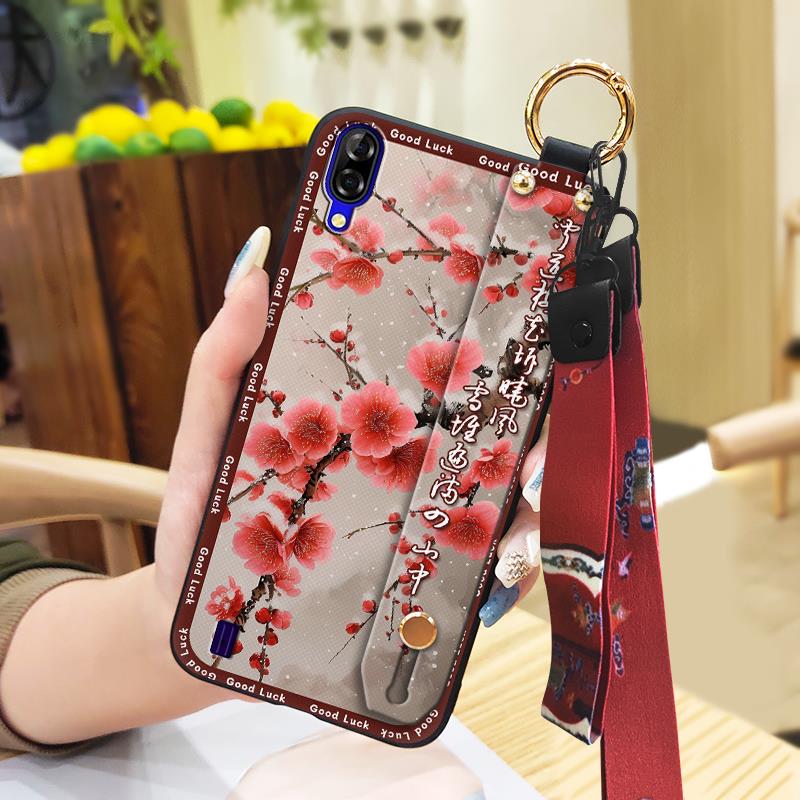 Kickstand Chinese Style Phone Case For Blackview A60 Shockproof Durable Silicone Ring Back Cover Fashion Waterproof
