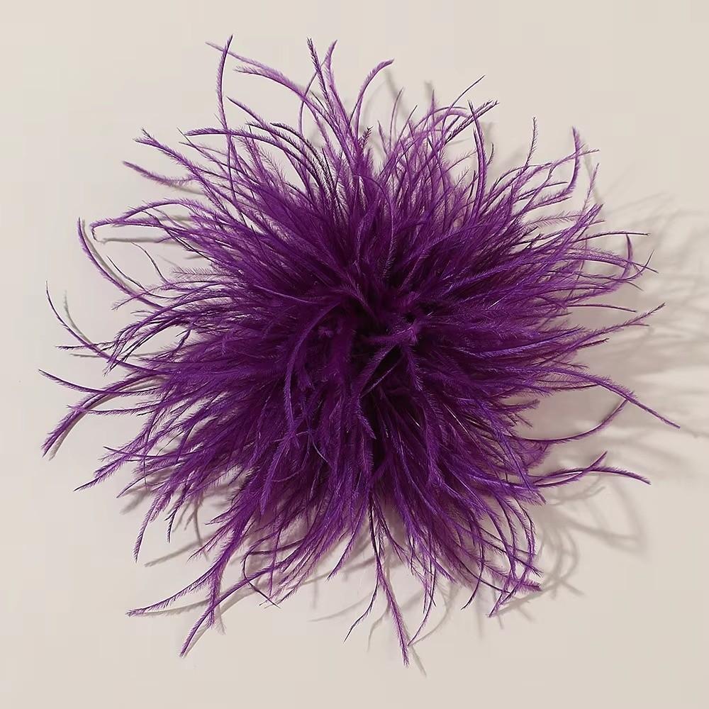 Broches à Plumes Grandes 8-10cm Design Exagéré Broche à Plumes Accessoires Accessoires pour Cheveux
