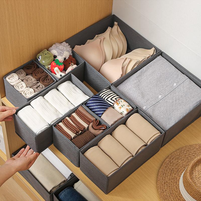 1pc Fabric Underwear Storage Box Drawer Organizers For Closet Organization And Storage Of Socks Underwear Ties Cabinet