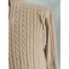 British Style Half Zip Stand Collar Mens Twisted Thick Knit Sweater