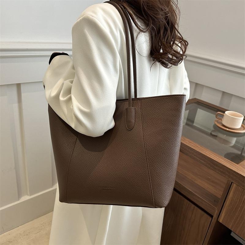 Simple Design Tote Bag Popular Versatile Fashion Large Capacity Daily Commuting Class Single Shoulder Tote Women's Bag