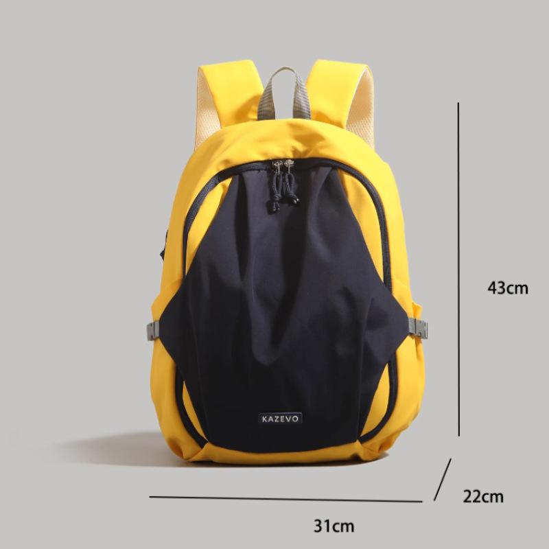 Schoolbag wholesale simple contrasting color women 1011 new autumn and winter college student commuting schoolbag junior high school student backpack