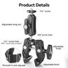 Aluminum Super Clamp with Double 360° Ball Head Magic Arm For GoPro Insta360 DJI OSMO Aciton Mobile Phone Action Camera