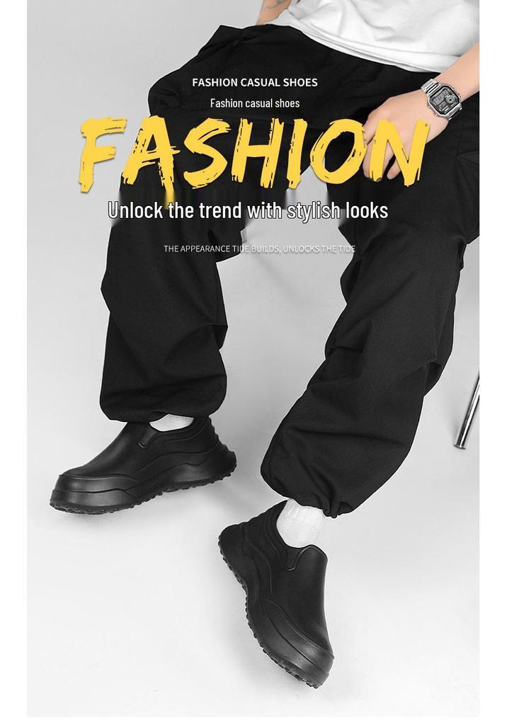 Men's Non-Slip Waterproof Chef Shoes - Oil-Proof, Wear-Resistant, Soft Sole, Ideal for Kitchen, Hotels, Work, Comfortable.