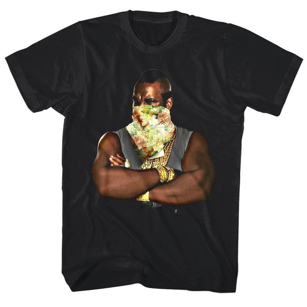 Mr T Floral Bandana Mask Men T Shirt S