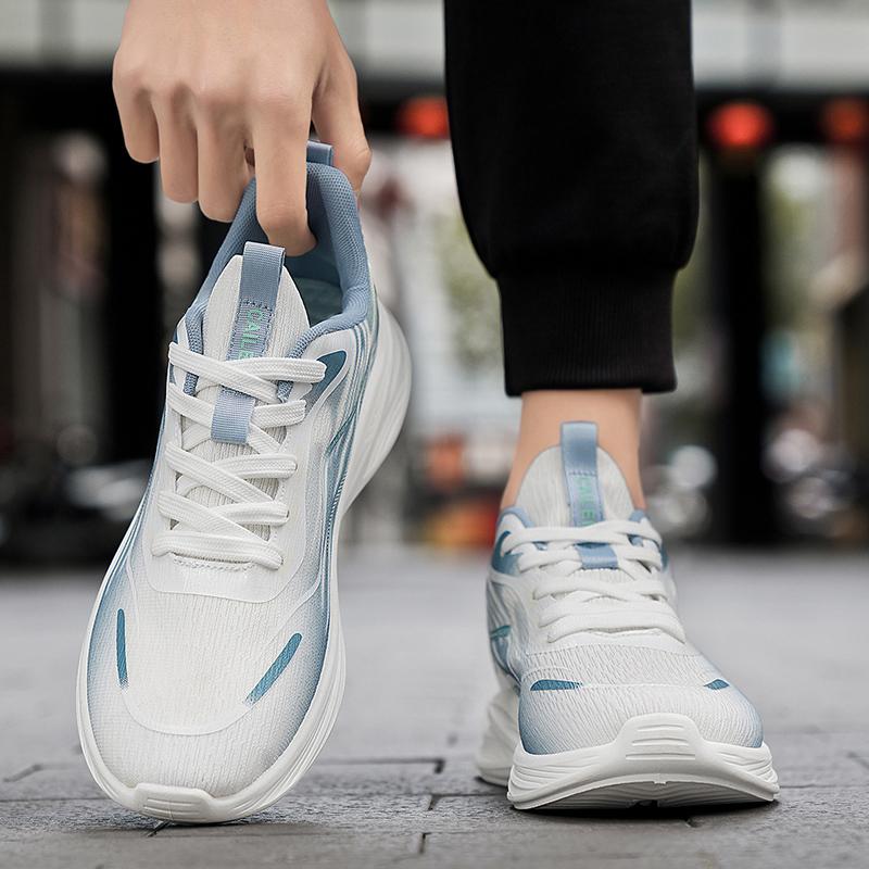 Men'S Breathable Mesh Sneakers Summer Soft-Sole Anti-Slip Casual Running Shoes Fashion Students Lightweight Speed Sports Shoes
