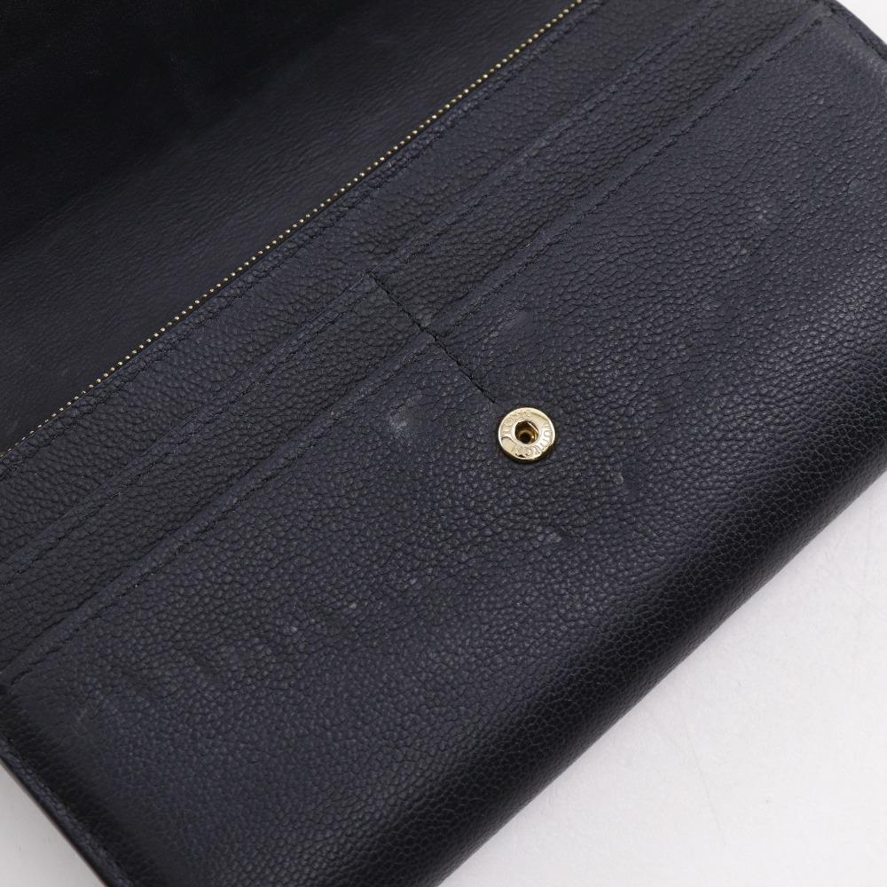 LOUIS VUITTON Portefeiulle Verry Purse M62059 Monogram Noir black leather Women Used