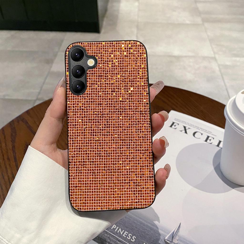 Luxuriöses glänzendes buntes Gittermuster Mode Handyhülle für Samsung Galaxy A14 A15 A16 A17 A37 A35 A36 A57 A55 A56 A73 TPU Hülle