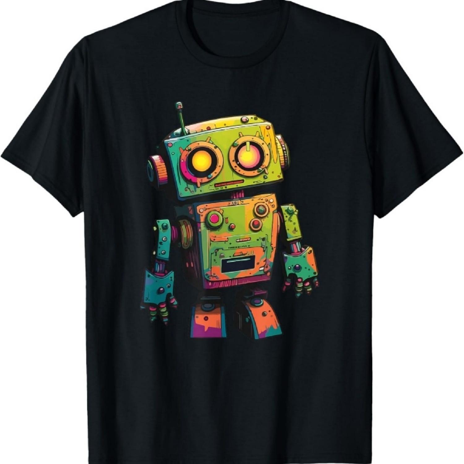 

Colorful Sci-Fi Robot - Cute & Funny Stage Outfit T-Shirt XXXXXL чорний
