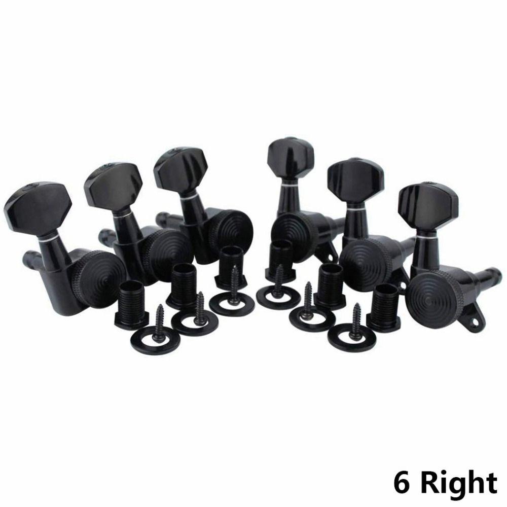 6PCS/Set Silver/Gold/Black Guitar Locking Tuners Lock String Guitar Tuning Pegs