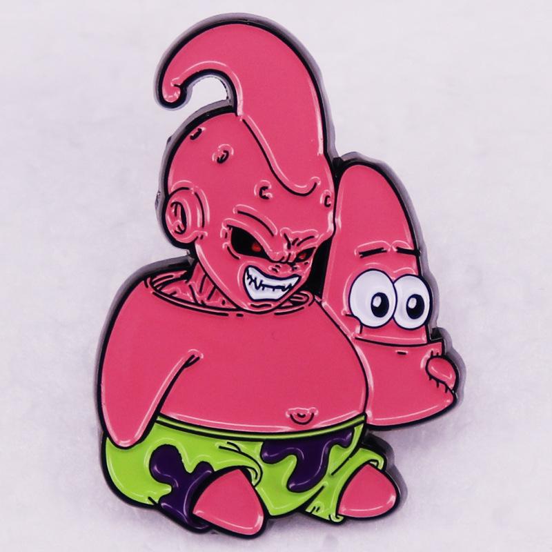Dragon Ball Majin Buu Starfish Badge - Anime Cartoon Brooch