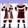 Luxurious Velvet Santa Claus Suit For Christmas Celebrations And Cosplay Parties
