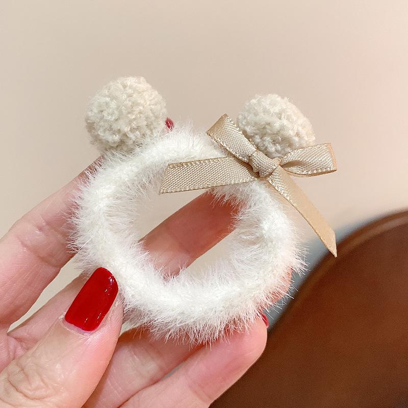 Cat Ears Plush Elastic Hair Bands Cute Hair Rope Ties Girls Barrettes Children Kawaii Headwear Headwear Kids Hair Accessorie