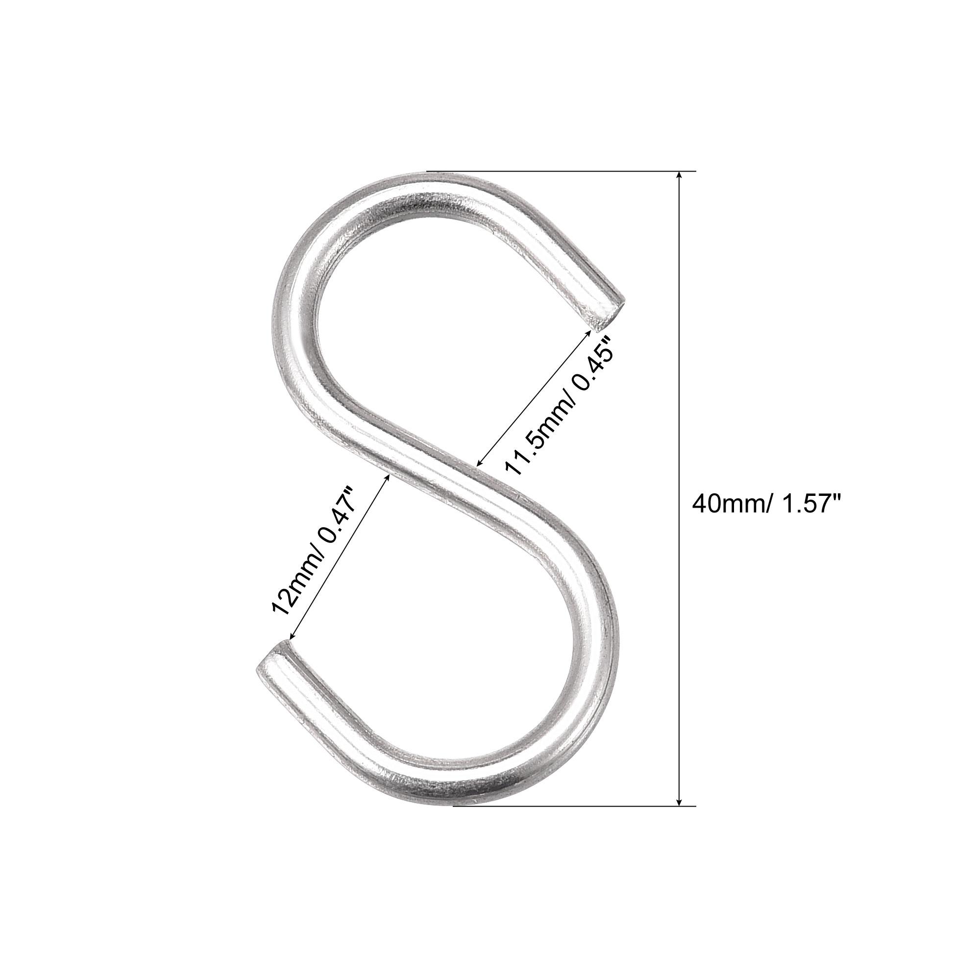 

S-образные крючки Застежки Крючки Стойка для хранения Бытовой органайзер для подвешивания предметов на кухне в саду 4/16 шт. длиной 1,57 /2,6