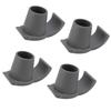 4pcs Walker Ski Glides Anti Slip Walker Glides for Seniors Mobility Aid Accessory Replacement