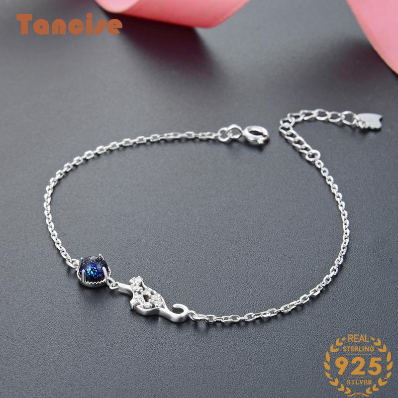 

Танцизный женский модный браслет из стерлингового серебра 925 пробы с цирконом