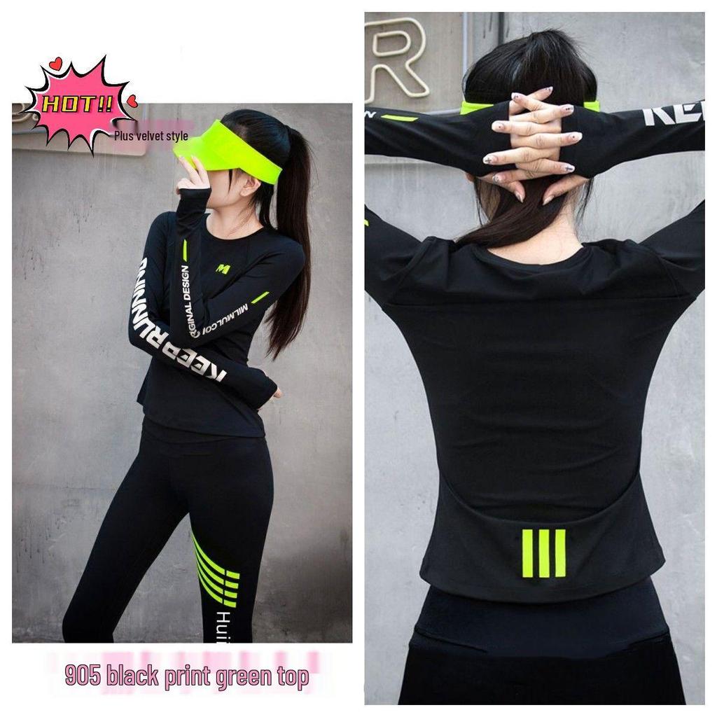 Women's High-End Autumn/Winter Yoga & Running Sportswear Set - Long Sleeve