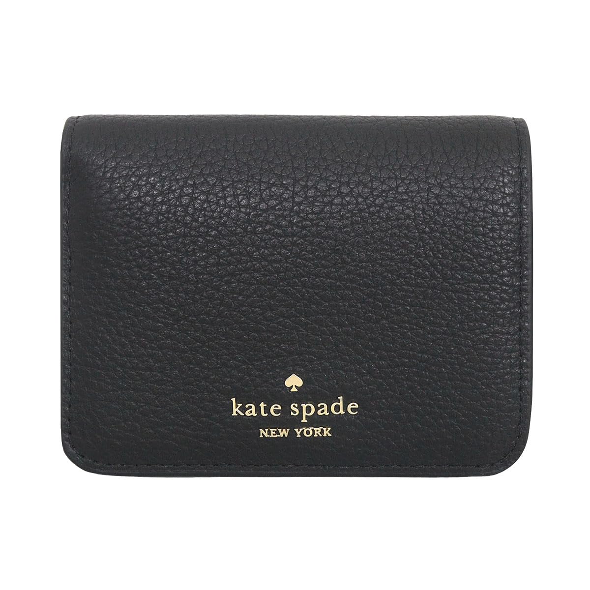 

Kate Spade KH788 Black Lena Pebbled Leather Small Bifold Wallet for Women [Outlet] [Brand] [Used] чорний