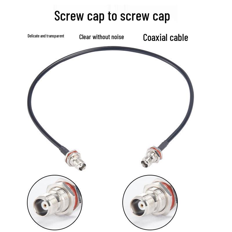 TNC Male To BNC Male Adapter Cable: 50 Ohm Microphone Antenna Extension