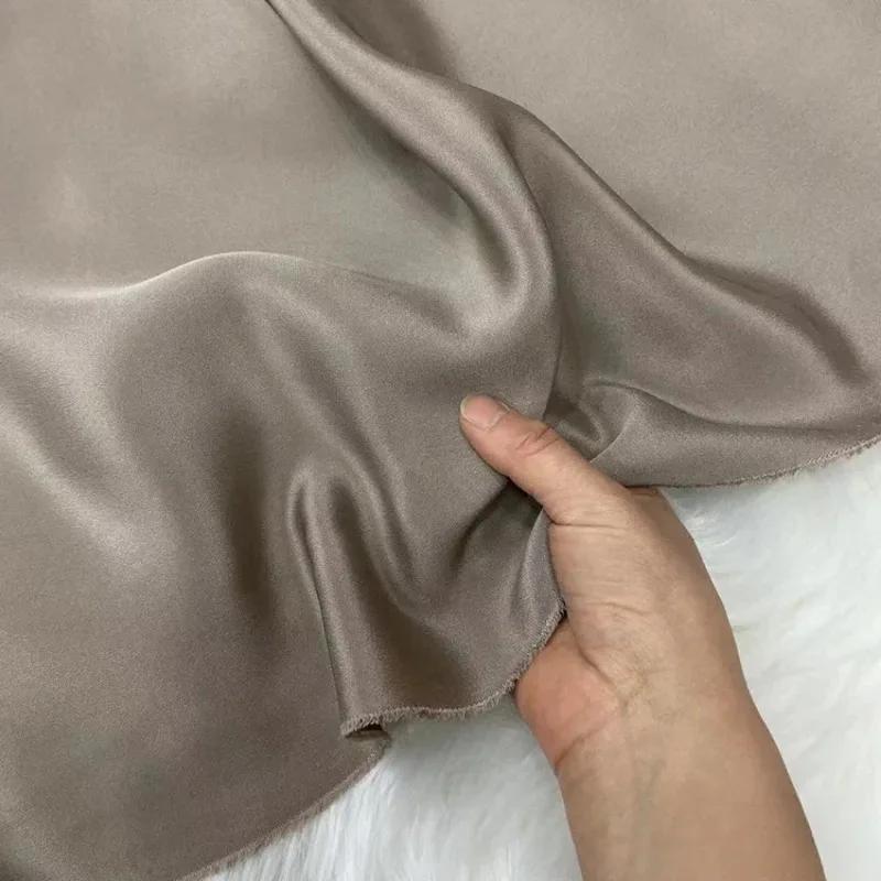 Einfarbig 100% Maulbeerseide 30 Momme Schwerer Seidenkrepp de Chine Stoff Seiden Schwerer Krepp Stoff für Bekleidung Kleider Hosen