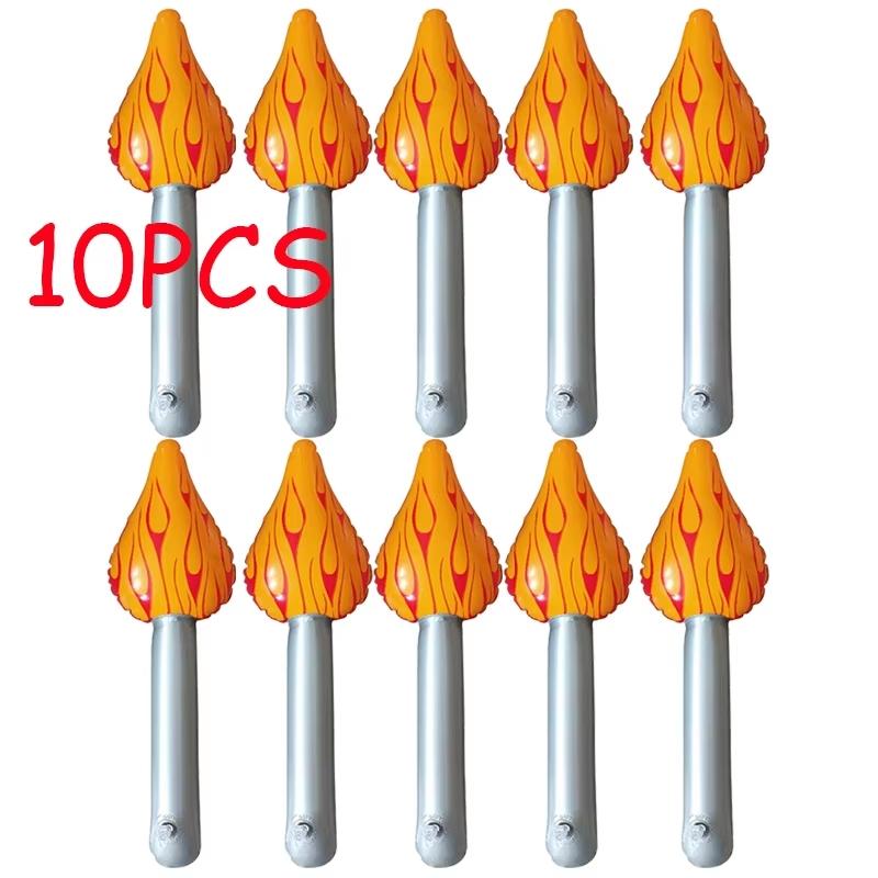 1-10PCS Inflatable Torch Fun Torch Inflates for Sports Meeting Medieval Themed Party Sports Competitions Decorations Props
