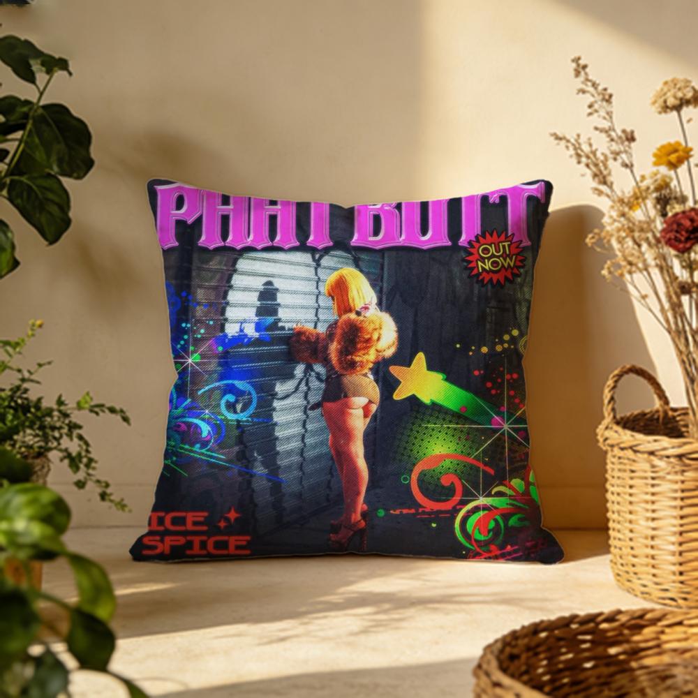 Fashion IIce Spiceing Cushion Cover Versatile DoubleSided Pillow Case Fit for Sofa Bed Car Daily Decor