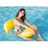 Fashion Shade Swimming Bed Swimming Tube Bagel Lounge Inflatable Swimming Pool for Adults Swimming Ring Air Mat Pool Raft Swimming Summer