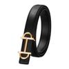 Women's Genuine Leather Belt with Smooth Buckle