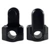 1 Pair Motorcycle Pivoting Handlebar Riser Aluminum Clamps for 22mm 25mm Handlebars Universal Modified Accessories Black