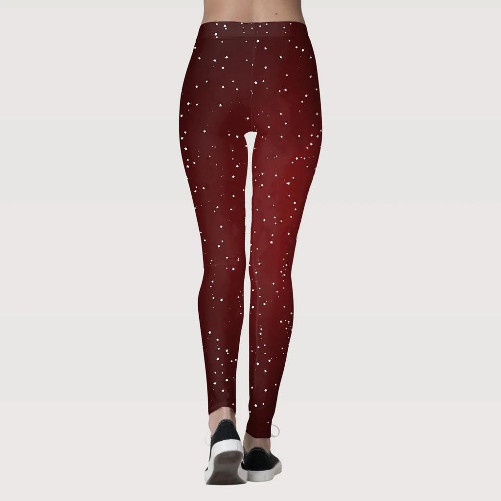 Autumn/Winter Christmas Yoga Pants - Print Leggings for a Flattering Fit