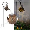 Solar Watering Can with Lights Outdoor Hanging Lantern Metal Waterproof Garden Lights Decorations for Table Patio Yards