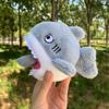 Pull-out Sand Shark Stuffted Keychain Creative Soft Plushie Pendant Little Shark Schoolbag Accessories Couple's Small Gifts