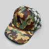 Simple Solid Plaid Camouflage Color Baseball Hats New Unisex Sunshade Color Block Breathable Casual Versatile Mesh Trucker Caps