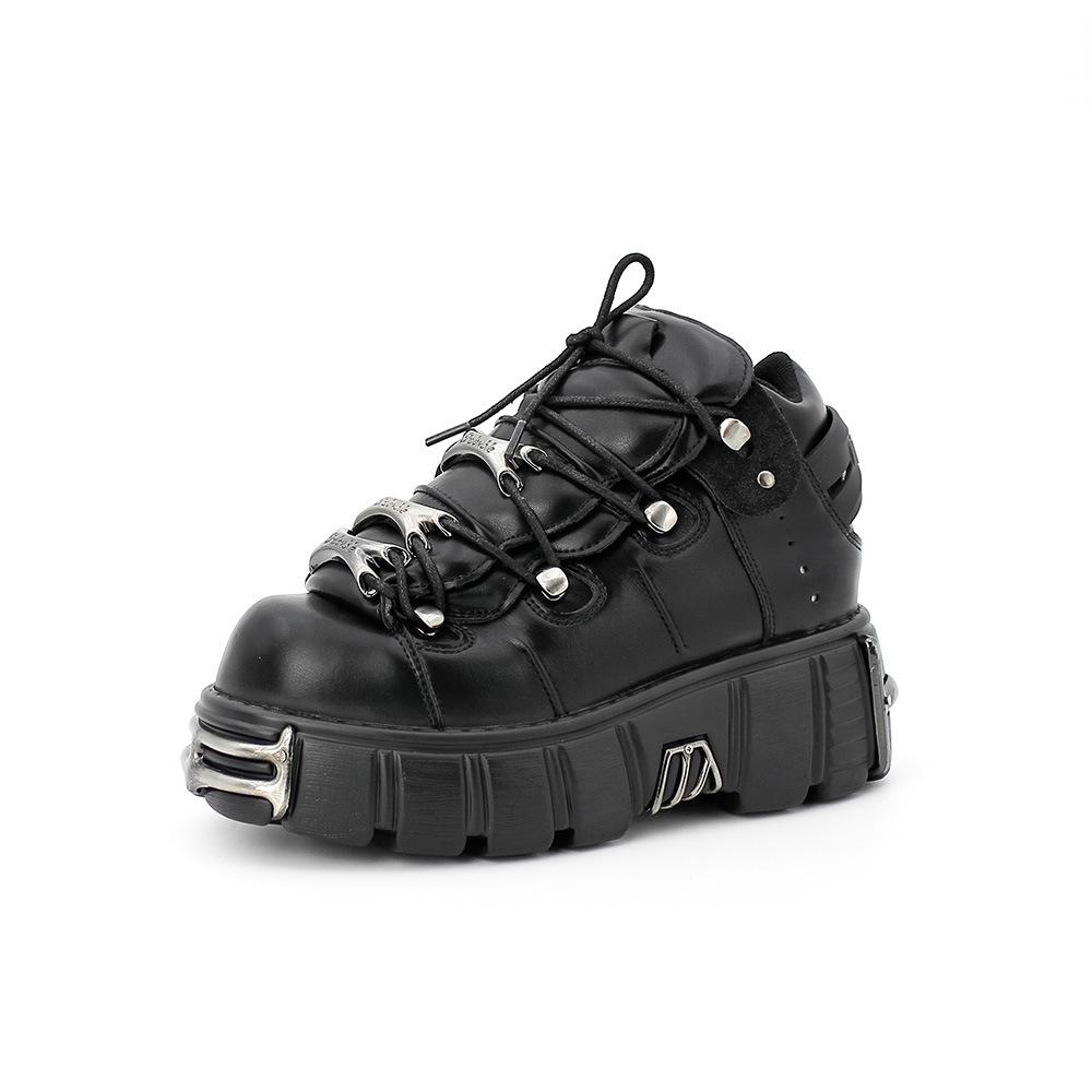 Fashion New Women's Shoes, Heavy Metal Thick-soled Punk Boots, Women's Summer Boots, Gothic Dark Motorcycle Boots