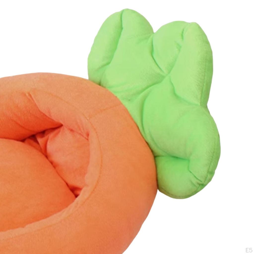 Dog Bed Cat Carrot Shape Breathable Machine Washable,Comfortable,for Small To Medium Pets Soft