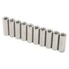 20Pcs M6 Female Thread Coupling Nut Practical Rustproof Stainless Steel Maintenance Coupling Nut