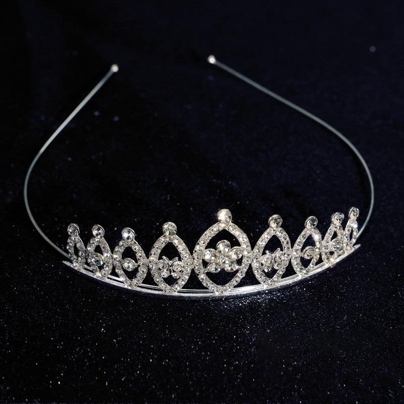 1PC Crystal Exquisite Rhinestone Children Girls Jewelry Gifts Hair Accessories Wedding Tiaras Queen Princess Crown Women Headband