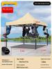 Retractable Outdoor Sunshade Canopy: Four-Legged, Rainproof, Foldable Tent for Market Stalls
