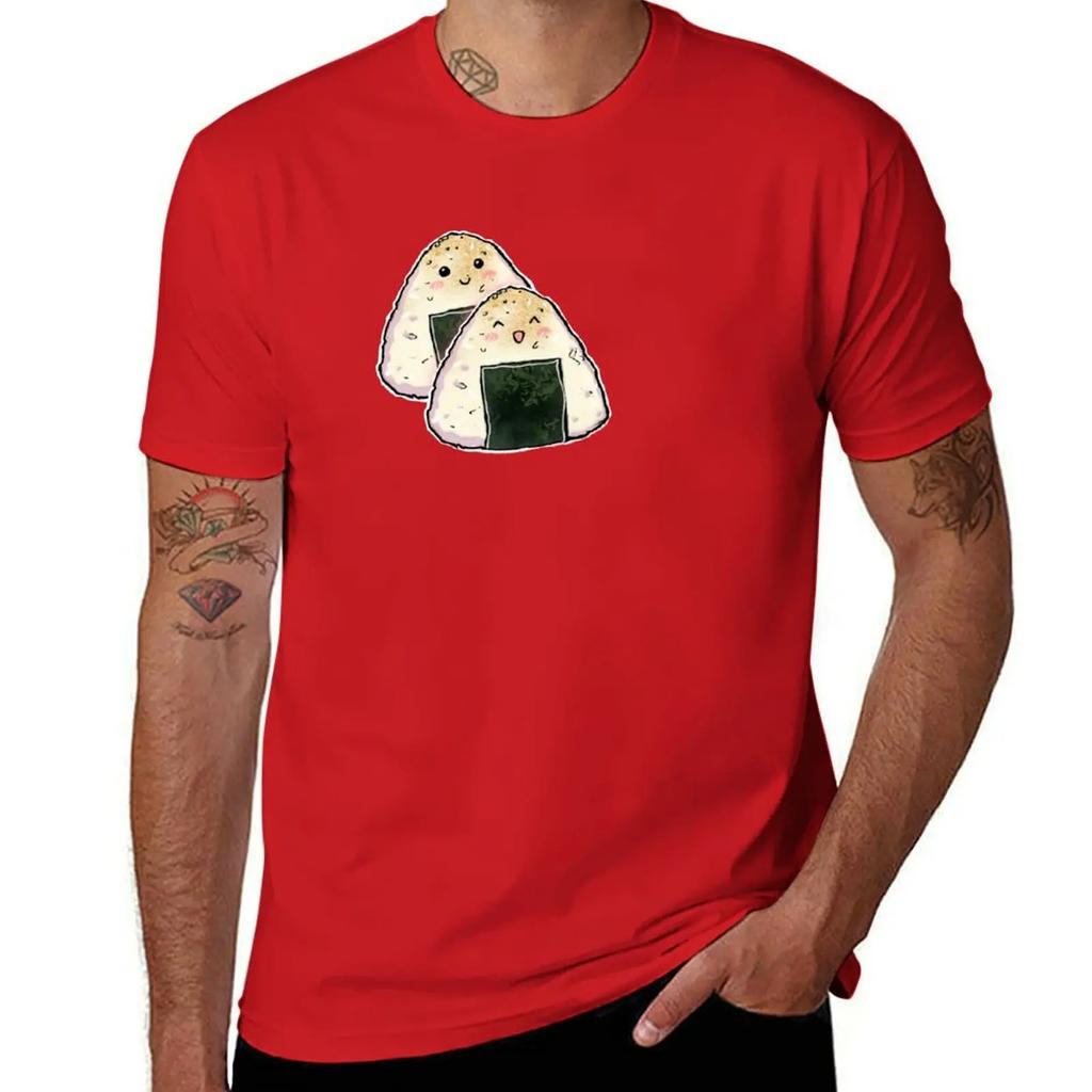 Onigiri TShirt graphic tee shirt aesthetic clothes funny t shirts men