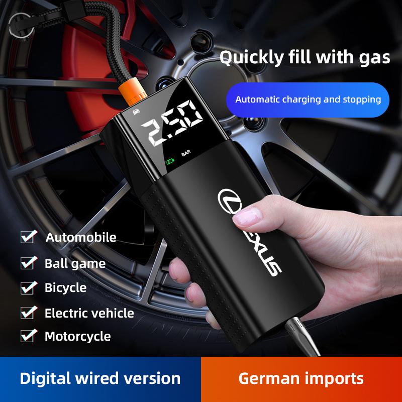 Car Accessories Portable Inflation Pump Auto Mobile Power Bank Tool For Lexus F SPORT GX460 Ct200h IS250 ES 220D IS200 Fsport GS BT9