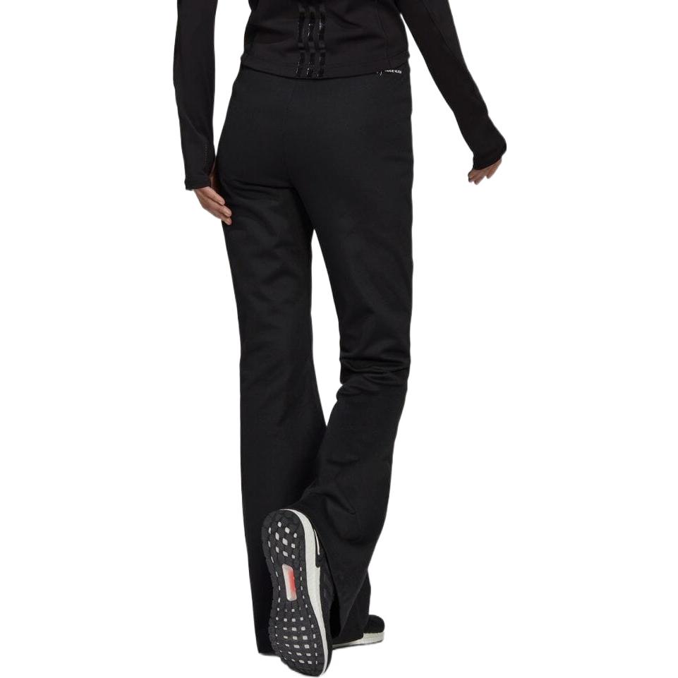 Adidas FW22 Solid Color QR Code Patch Pattern Casual Pants Women Bottoms Black HB1451