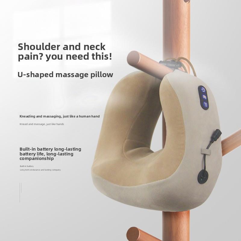 Multifunctional Home Cervical Massager Memory Cotton Car Pillow Portable U-shaped Pillow