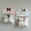 1Pc Cute Plush White Cat Keychain Kawaii Kitten Girl's Pen Bag Clutch Bag Backpack Pendant Good Friends Couples Gift Decoration