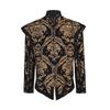 New !!! Adult Men Renaissance Tudor Elizabeth Vest Costume Pirate Colonial Red And Gold Brocade Jerkin Vest Costume Custom Made