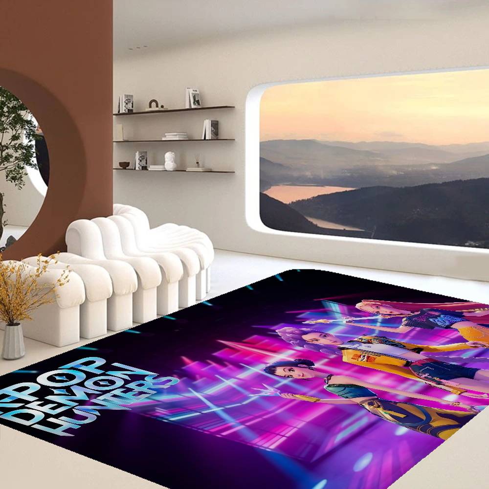 

Kpop D-демон Хантеры Коврик для пола Прямоугольный Противоскользящий Домашний Мягкий Коврик для ванной Придверный Внутренний Наружный Коврик Приветственный Придверный коврик 100x150cm