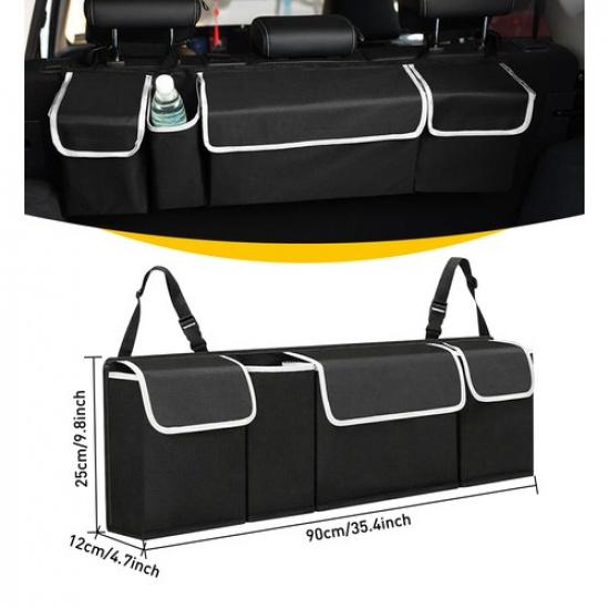 Car Cargo Trunk Net Organizer Hanging Back Seat Storage Organizer Bag For SUV