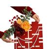 Three-Dimensional Double Happiness Wedding Floral Art Decoration Set for Rooms and Tables