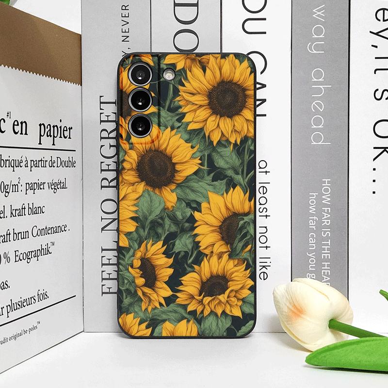 Etui na telefon z żywym wzorem słoneczników dla Huawei Mate 60 50 40 Pro Nova 13 12 10 SE 11 PRO P60 P50 P40 Pro Plus Miękkie etui