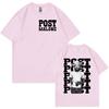 Rapper P-Posts M-Malones Graphic TShirts Men's Hip Hop Fashion Short Sleeve T-shirt Retro Gothic Clothing Unisex Cotton Tees