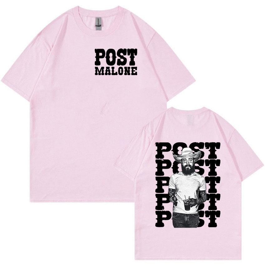 Rapper P-Posts M-Malones Graphic TShirts Men's Hip Hop Fashion Short Sleeve T-shirt Retro Gothic Clothing Unisex Cotton Tees